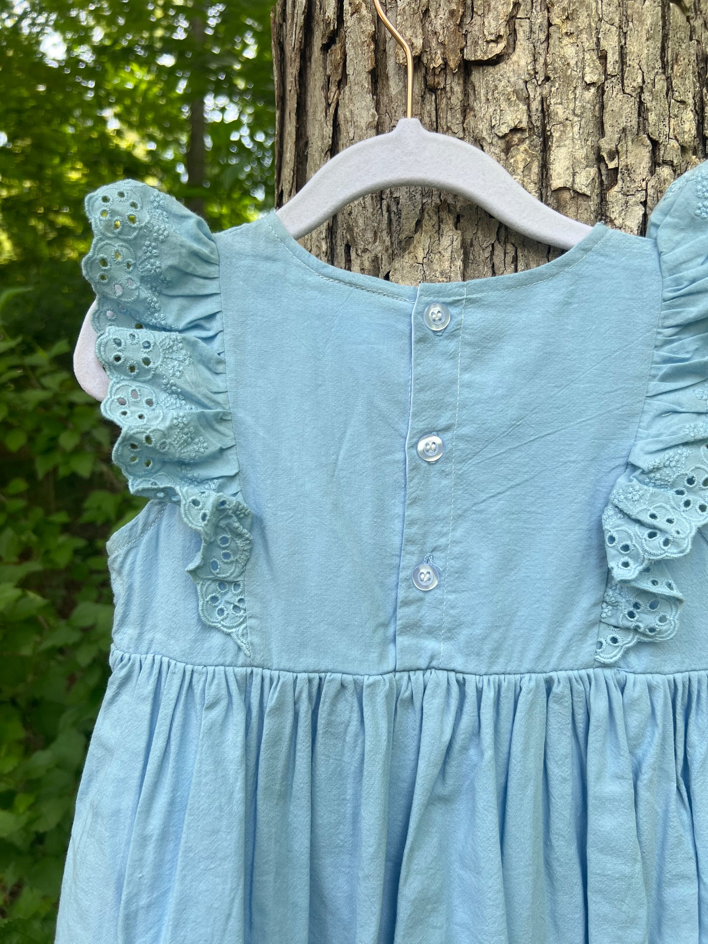 Lola Blue Eyelet Dress