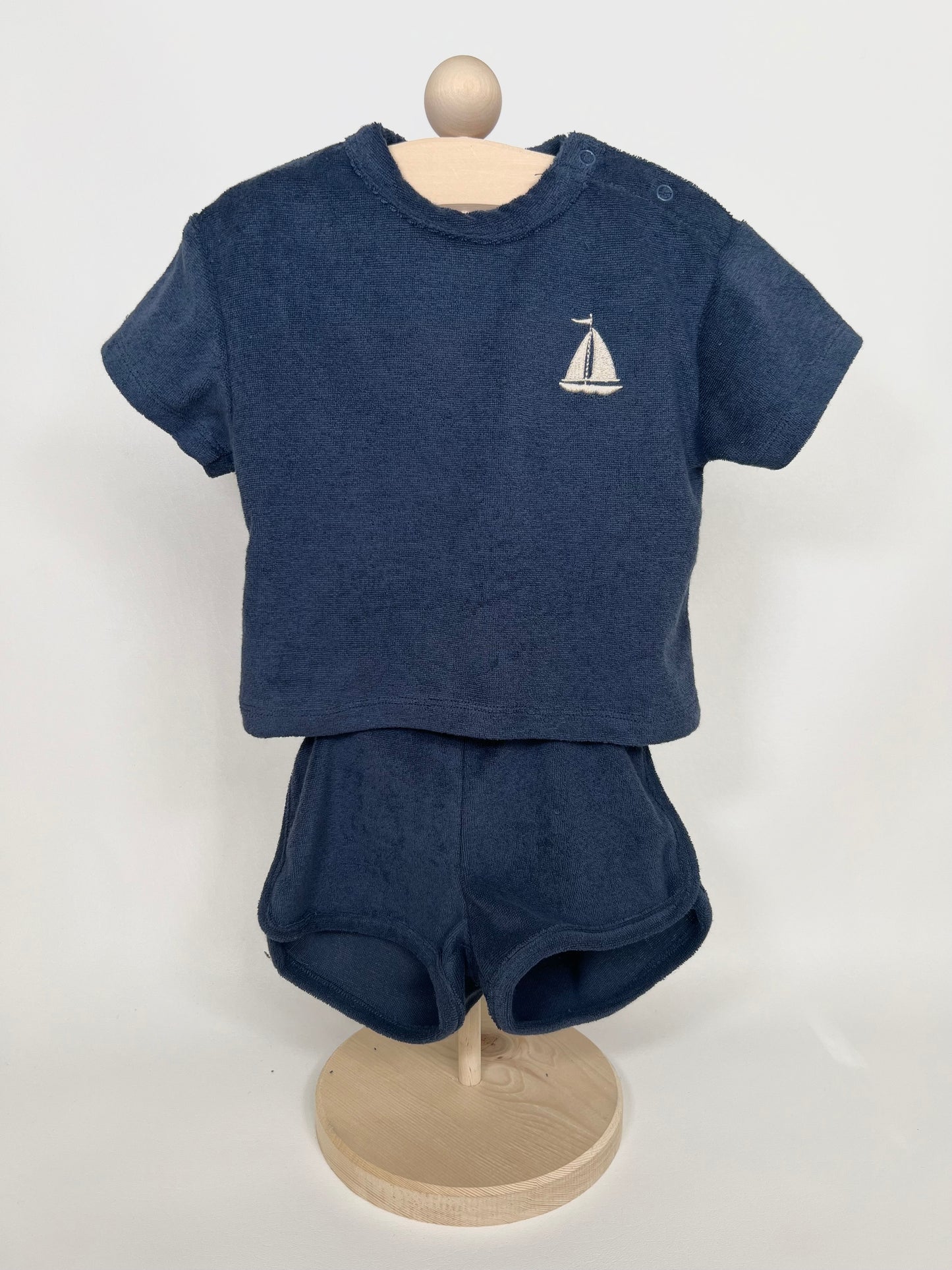 Cotton Terry Sailboat Set