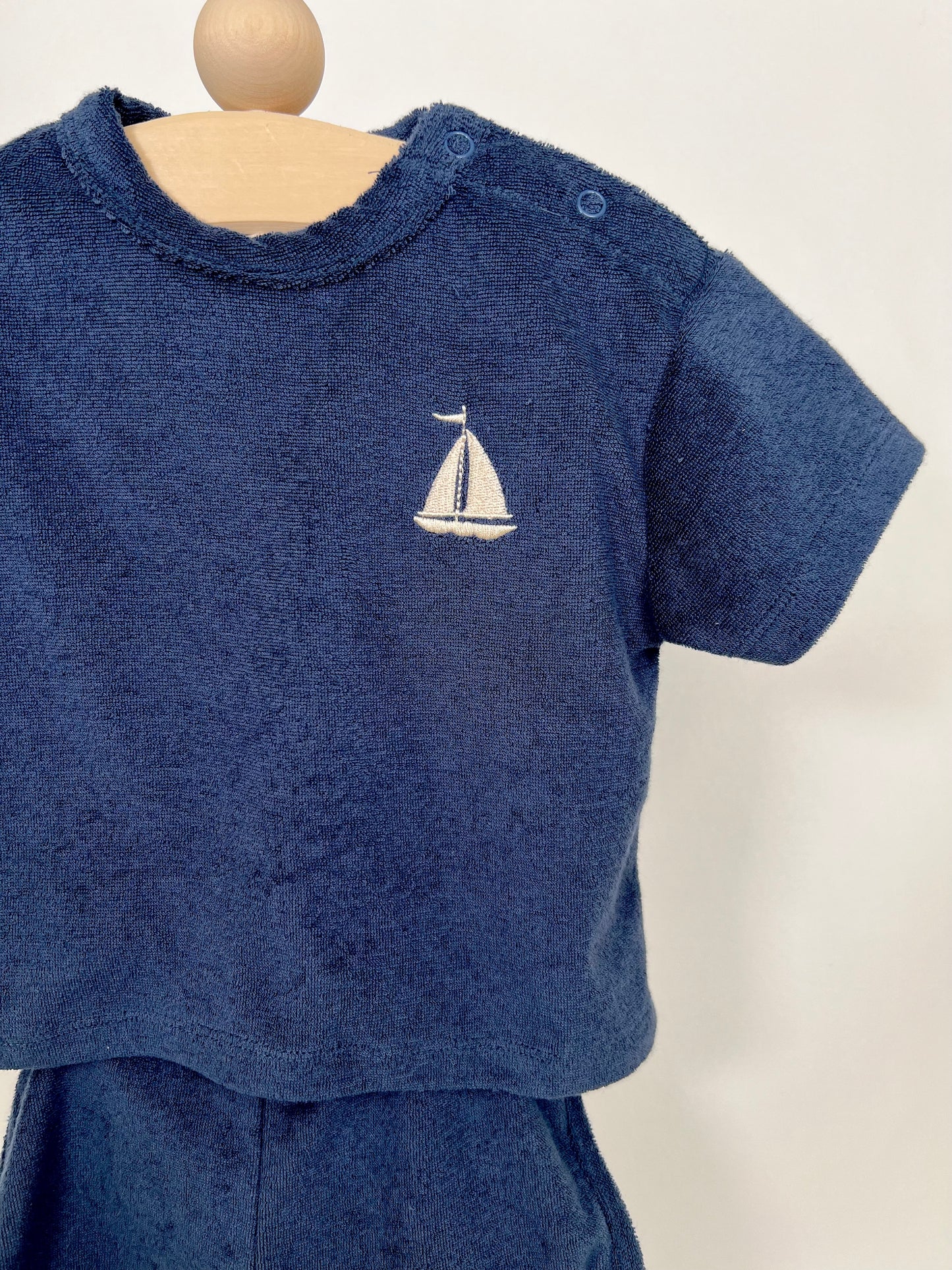 Cotton Terry Sailboat Set