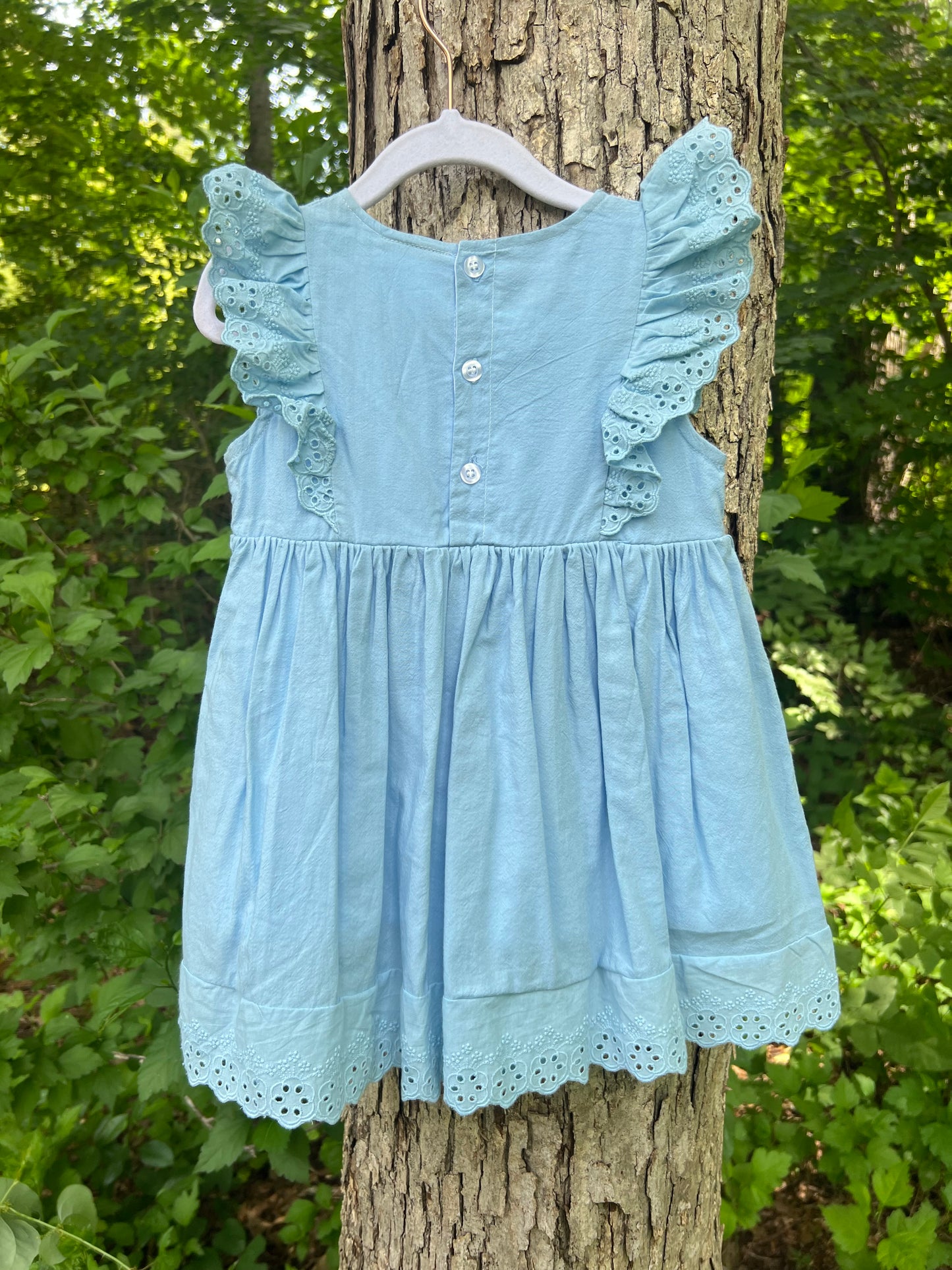 Lola Blue Eyelet Dress