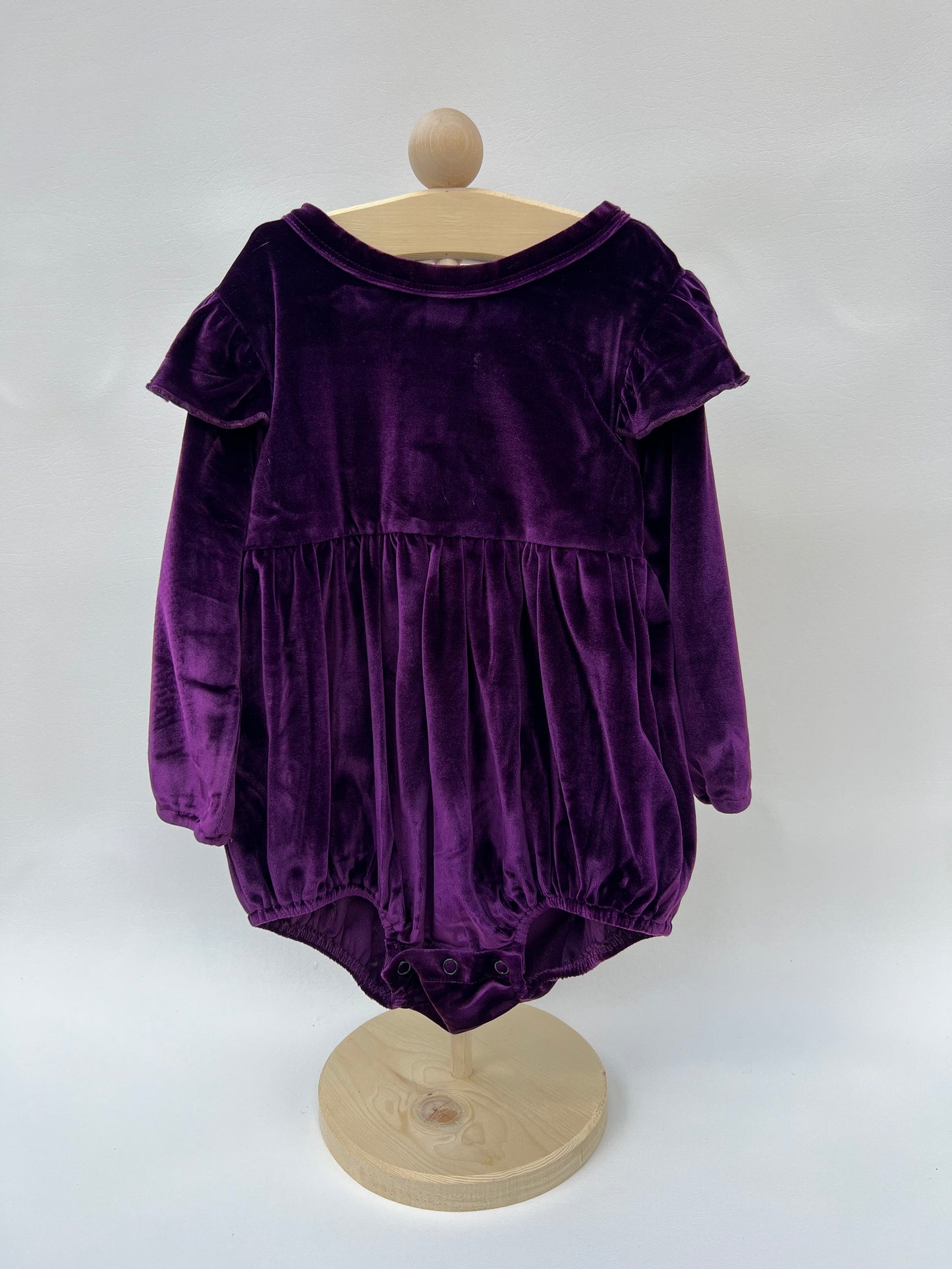 Everly Bubble Purple Velvet