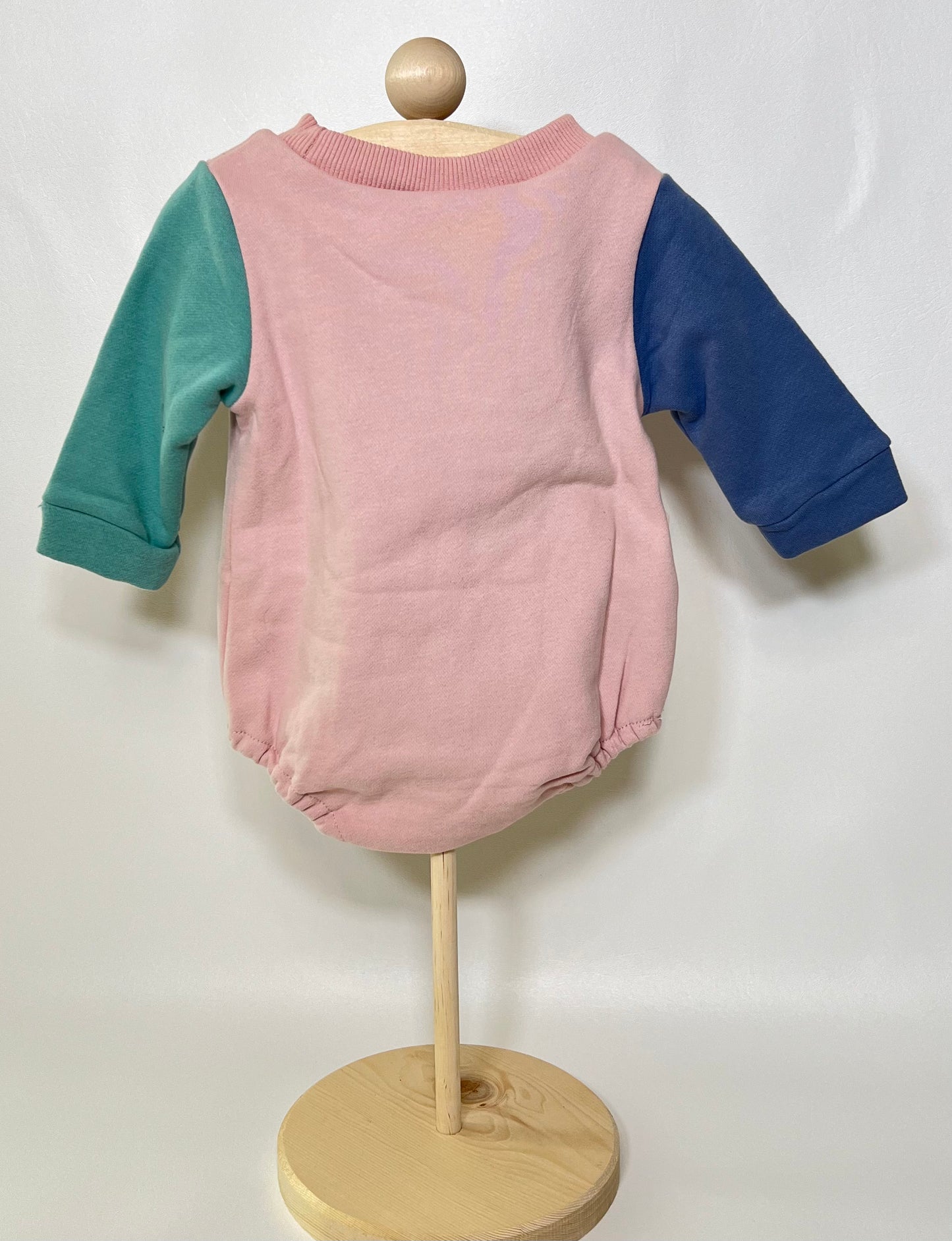 Colorblock Sweatshirt Bubble, Pink