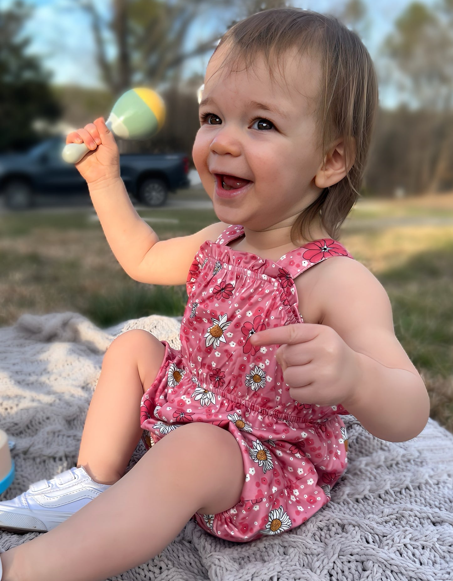 Pink Power Romper