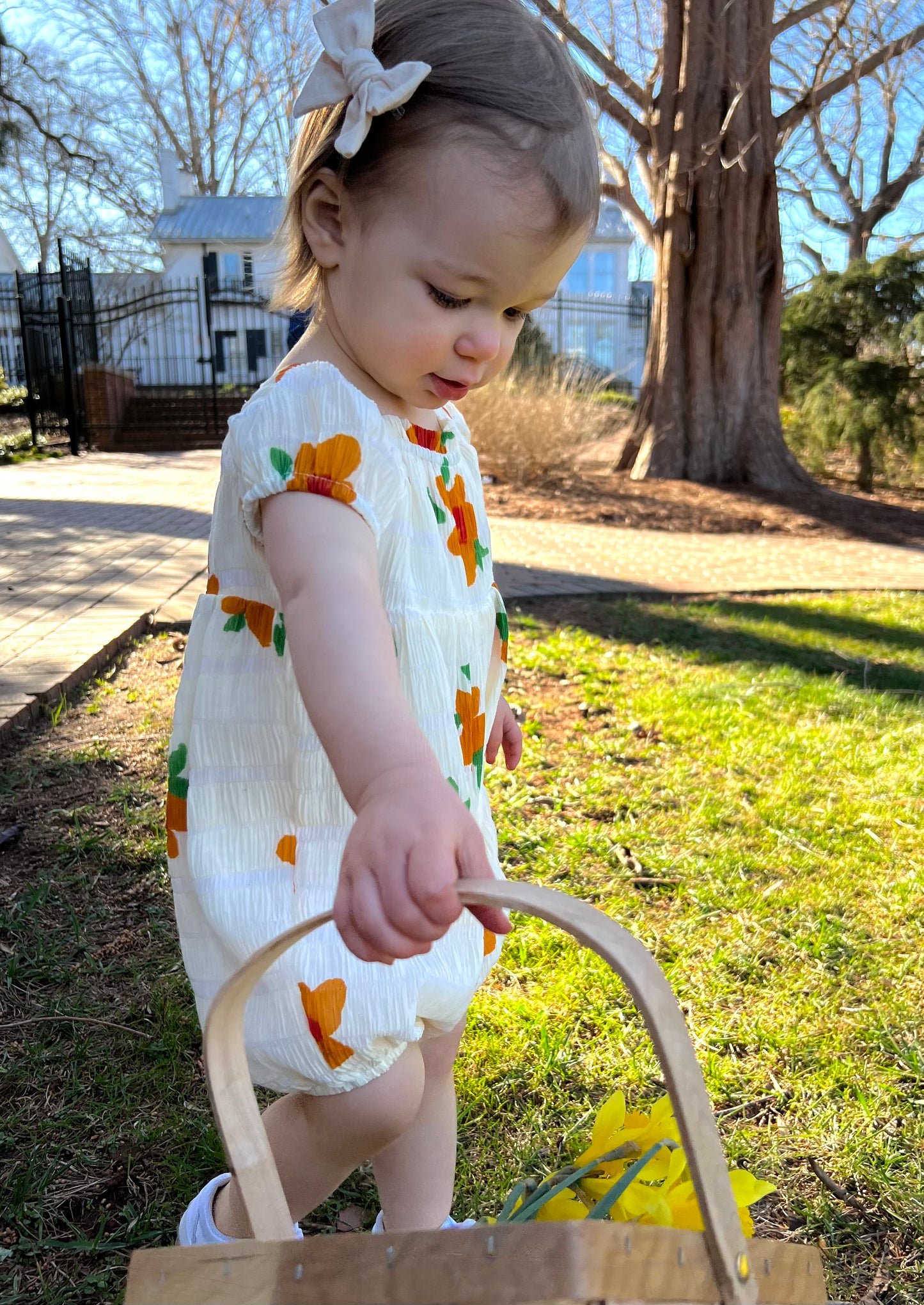 Pleated Petals Romper