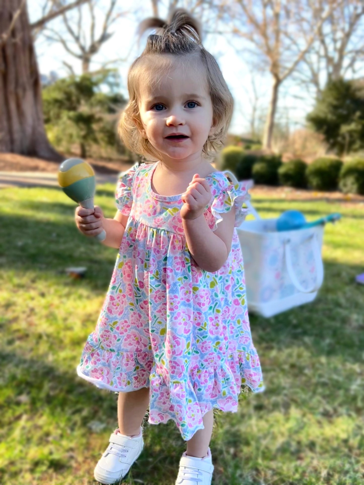 Pink Scribble Dress