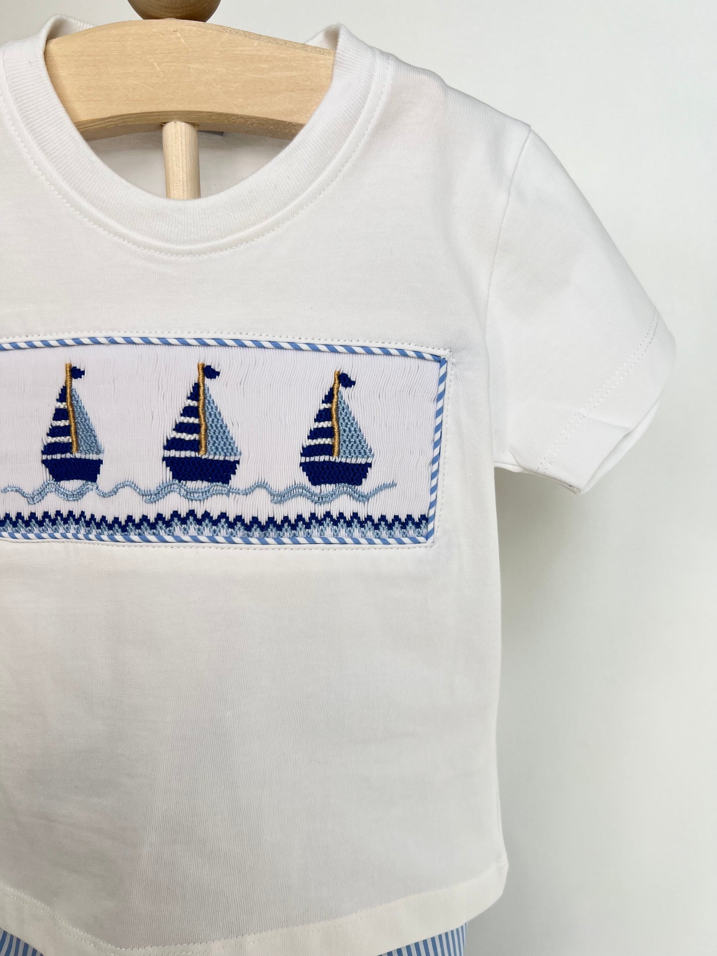 Sail Away Smocked Boy Set