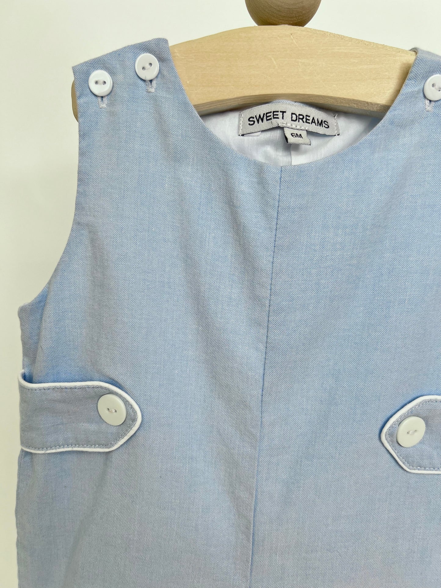 Beau Blue Chambray Shortall