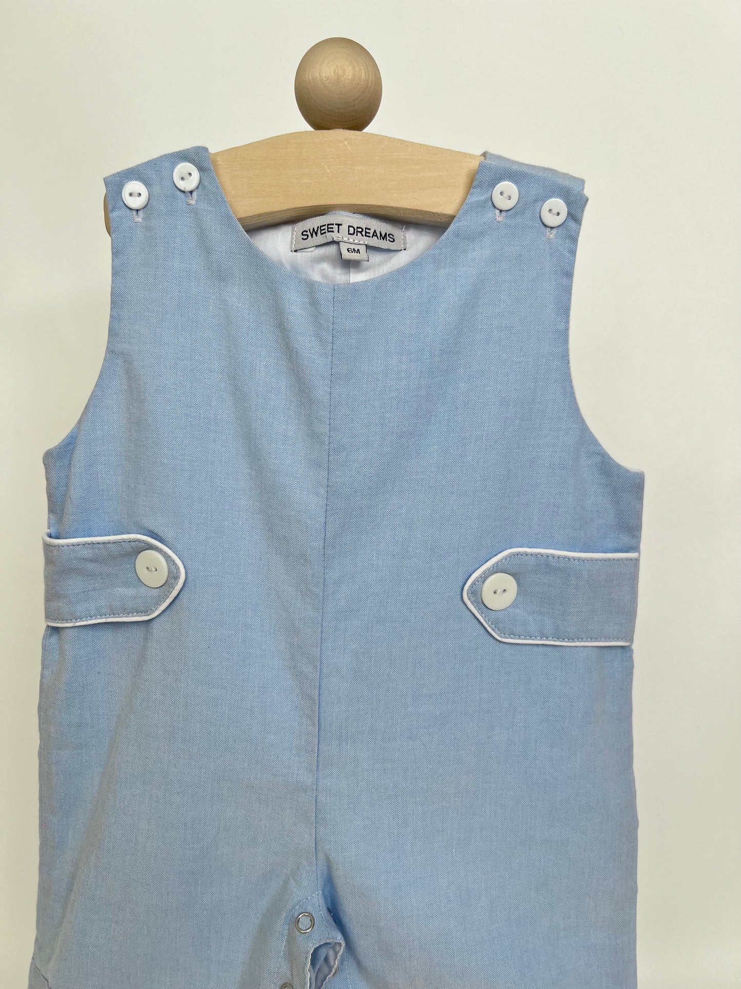 Beau Blue Chambray Shortall