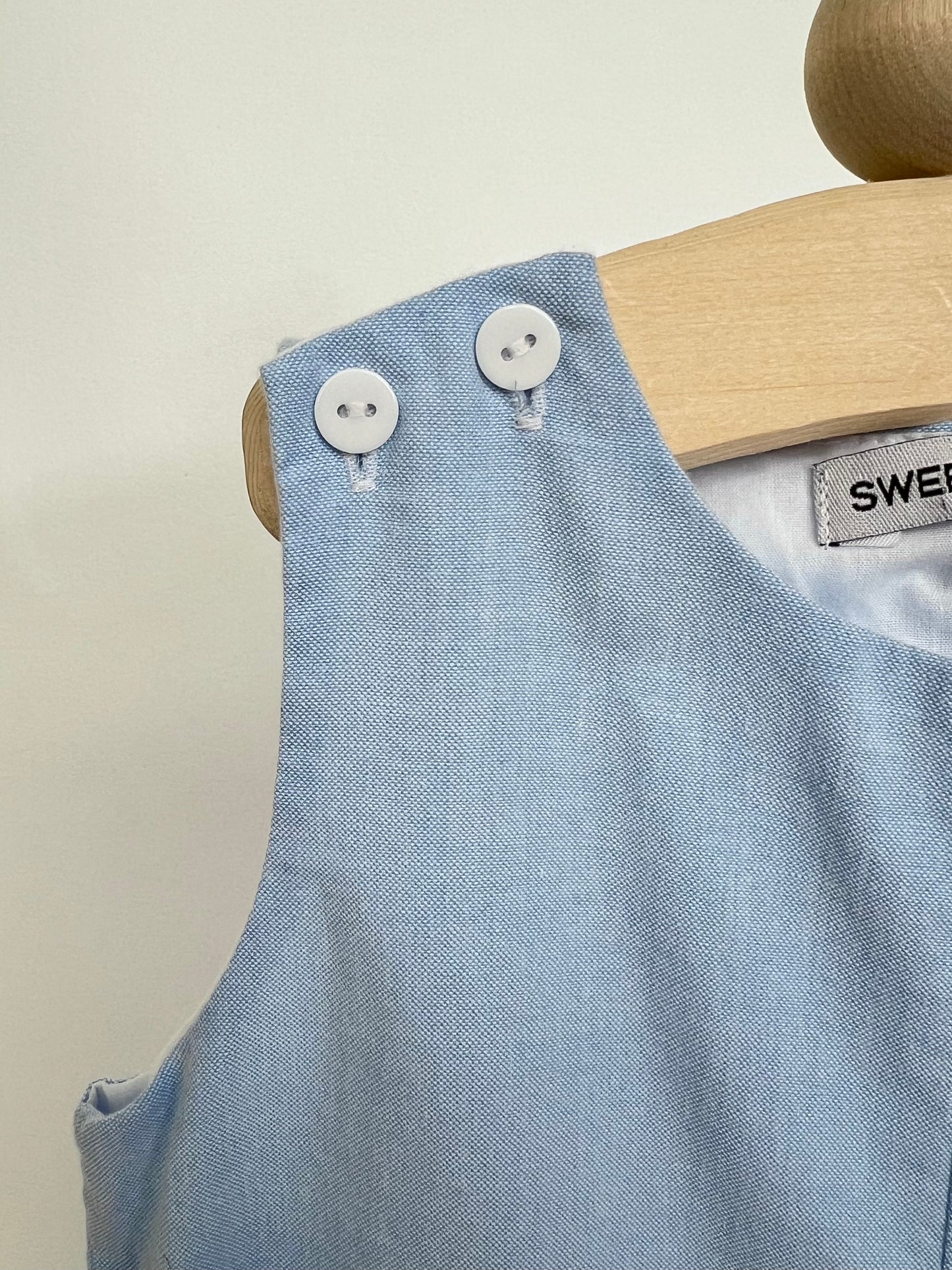 Beau Blue Chambray Shortall