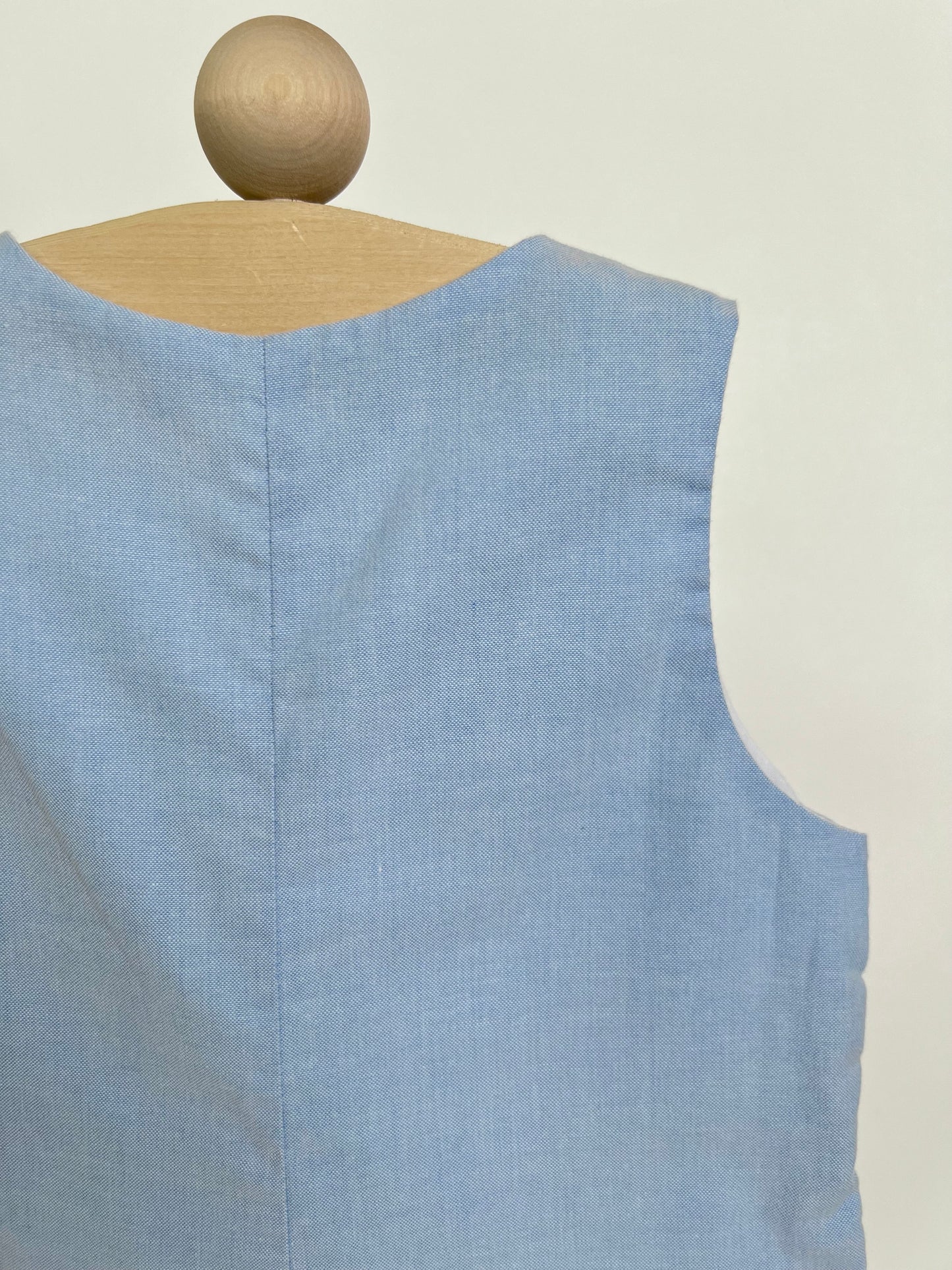 Beau Blue Chambray Shortall