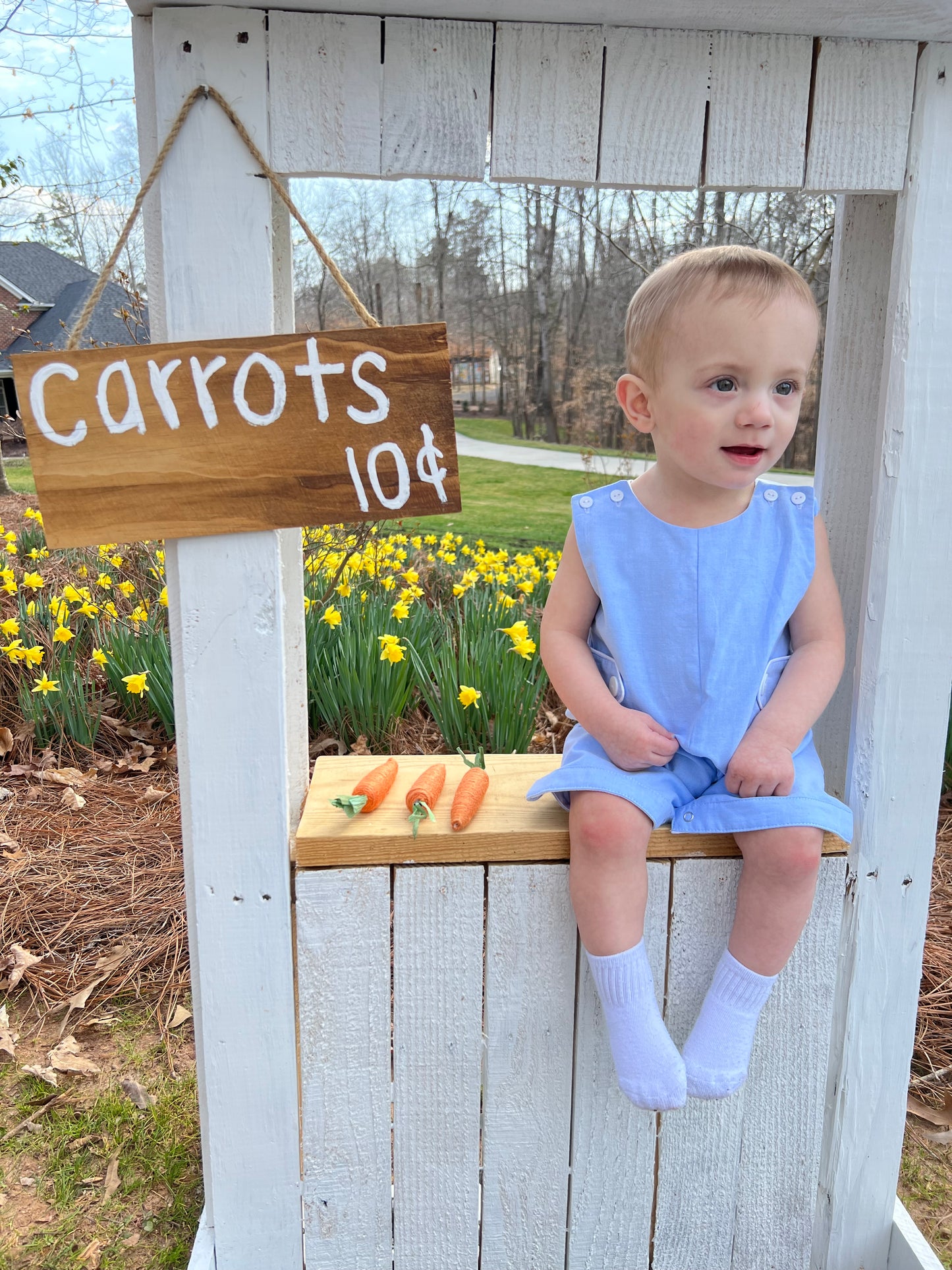 Beau Blue Chambray Shortall