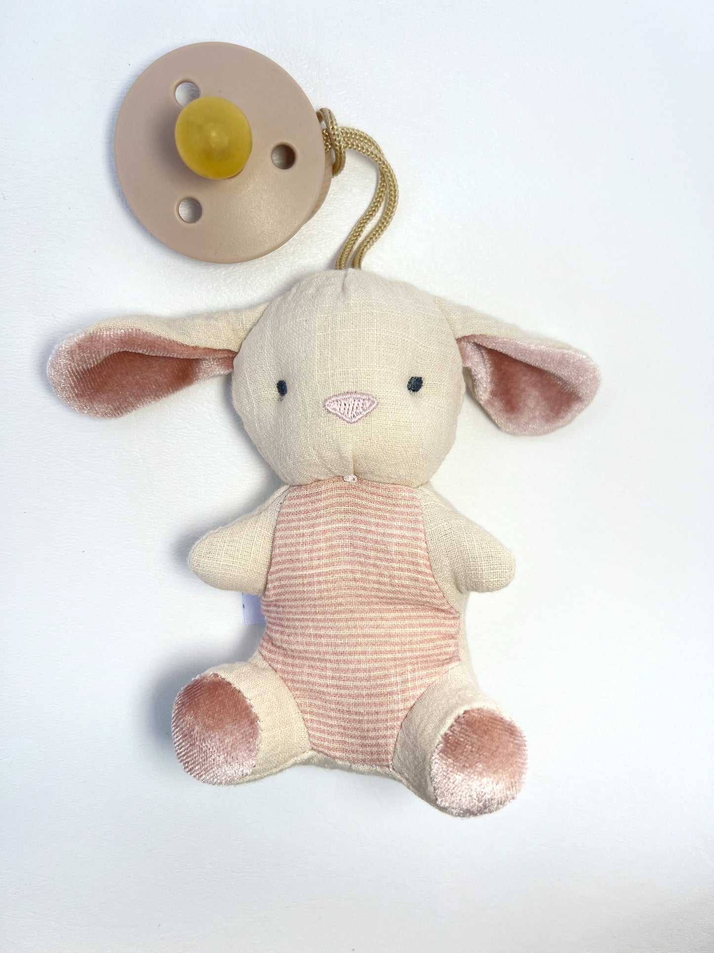 Bitzy Pal™ Natural Rubber Pacifier & Lovey - Bunny